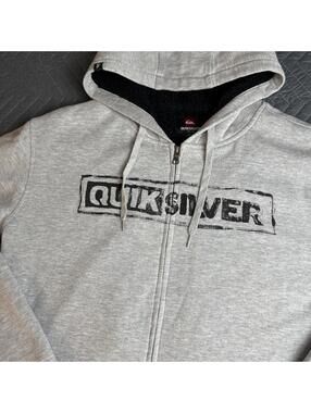Y2K Quiksilver Zip Hoodie mens extra large